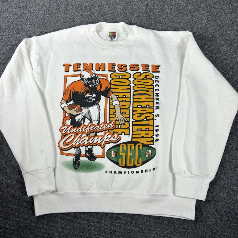 Vintage 1998 Tennessee Volunteers SEC Championship Sweatshirt USA L NCAA